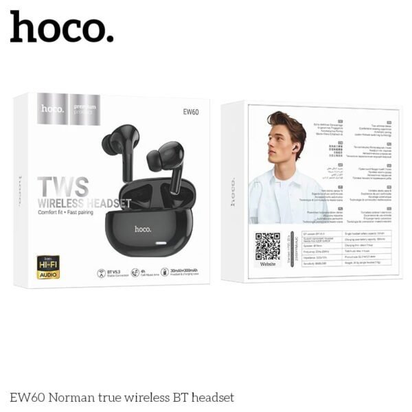 Hoco EW60 Plus Norman True Wireless ANC BT Headset