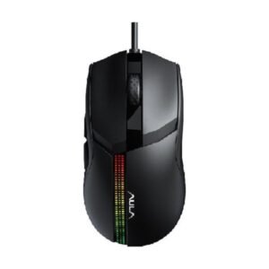 Aula F813 Pro Colorful Light Effects Gaming Mouse - Black color