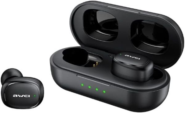 Awei T13 Pro TWS Touch Earbuds – Black Color - Image 5
