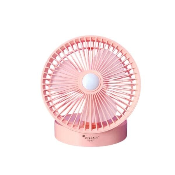 Joykaly YG-737 Rechargeable Table Fan with LED Light